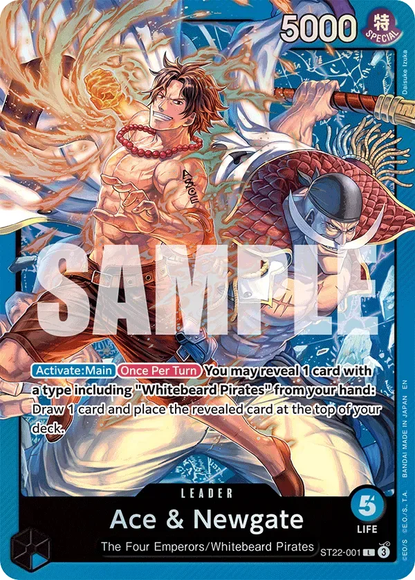 Ace & Newgate #ST22-001 EX Ace & Newgate One Piece card