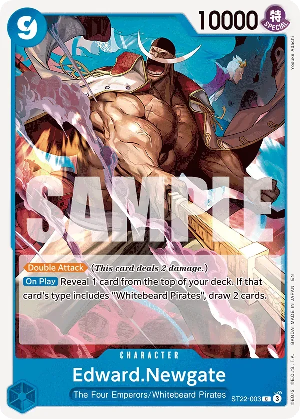 Edward.Newgate #ST22-003 EX Ace & Newgate One Piece card
