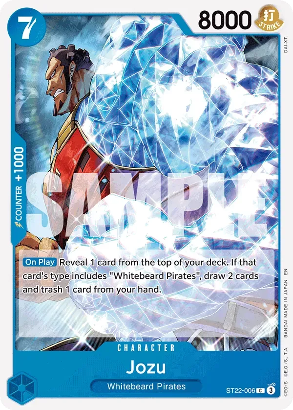 Jozu #ST22-006 EX Ace & Newgate One Piece card