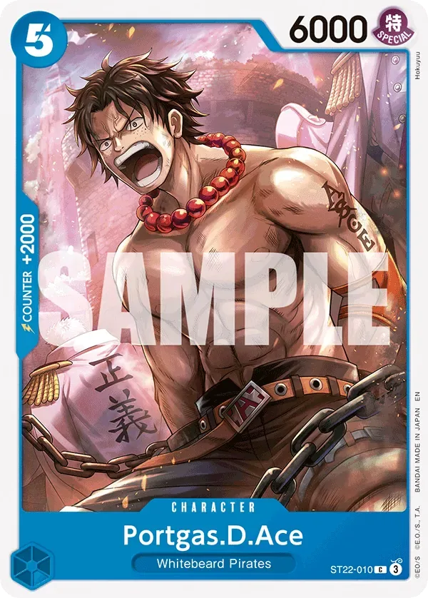Portgas.D.Ace #ST22-010 EX Ace & Newgate One Piece card