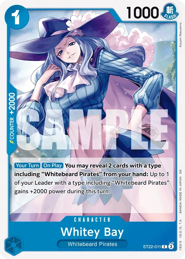 Whitey Bay #ST22-011 EX Ace & Newgate One Piece card