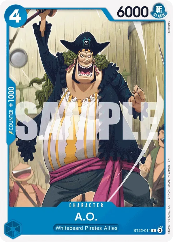 A.O. #ST22-014 EX Ace & Newgate One Piece card