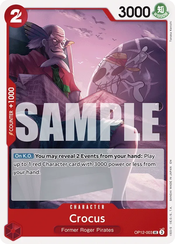 Crocus #OP12-003 Legacy of the Master One Piece card