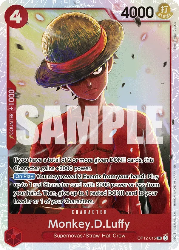 Monkey.D.Luffy #OP12-015 Legacy of the Master One Piece card