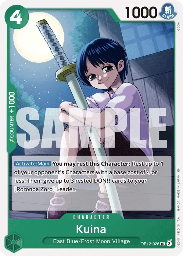 Kuina #OP12-026 Legacy of the Master One Piece card