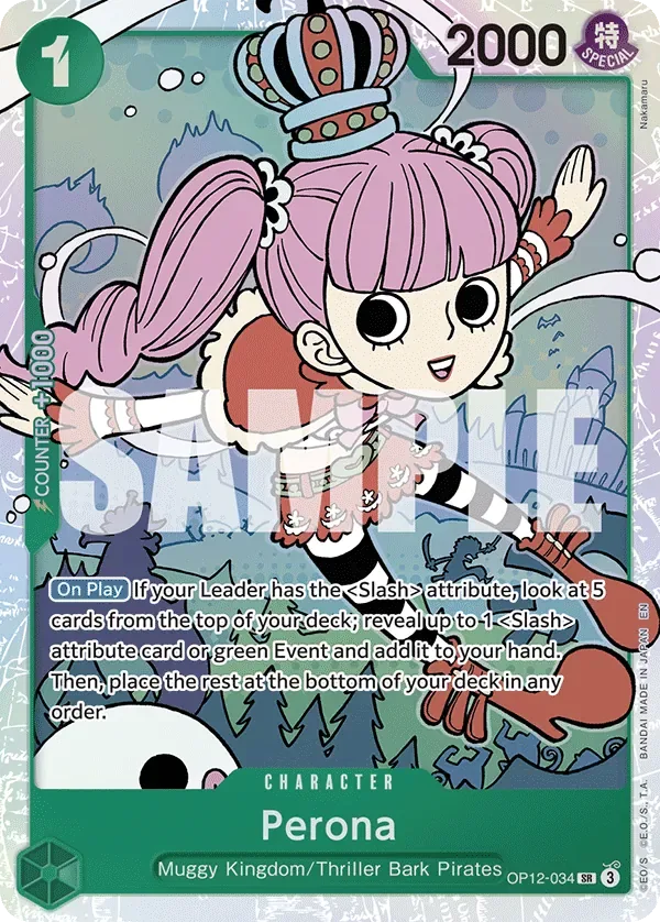 Perona #OP12-034 Legacy of the Master One Piece card
