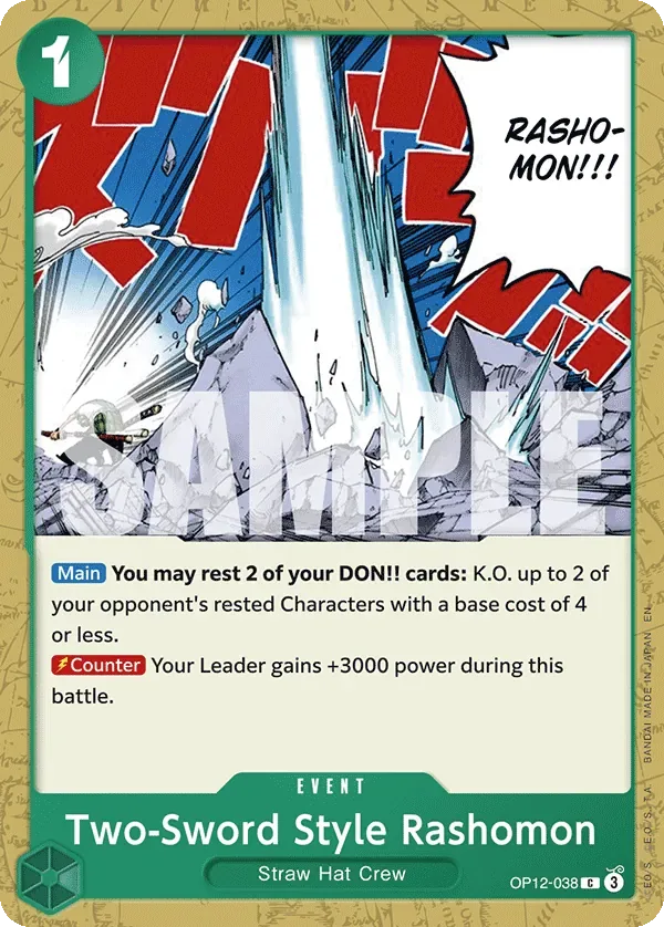 Two-Sword Style Rashomon #OP12-038 Legacy of the Master One Piece card