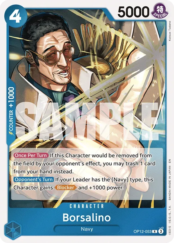 Borsalino #OP12-053 Legacy of the Master One Piece card