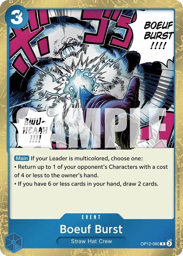 Boeuf Burst #OP12-060 Legacy of the Master One Piece card
