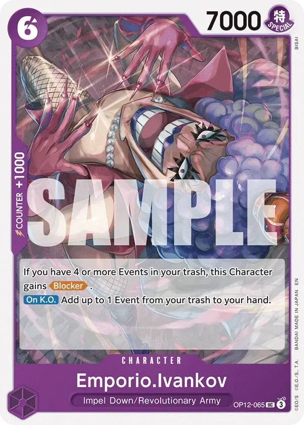 Emporio.Ivankov #OP12-065 Legacy of the Master One Piece card