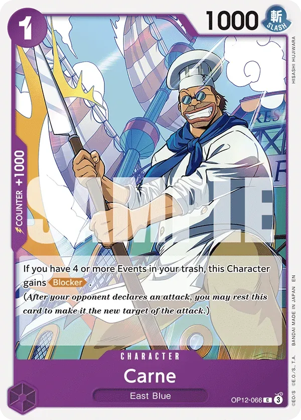 Carne #OP12-066 Legacy of the Master One Piece card
