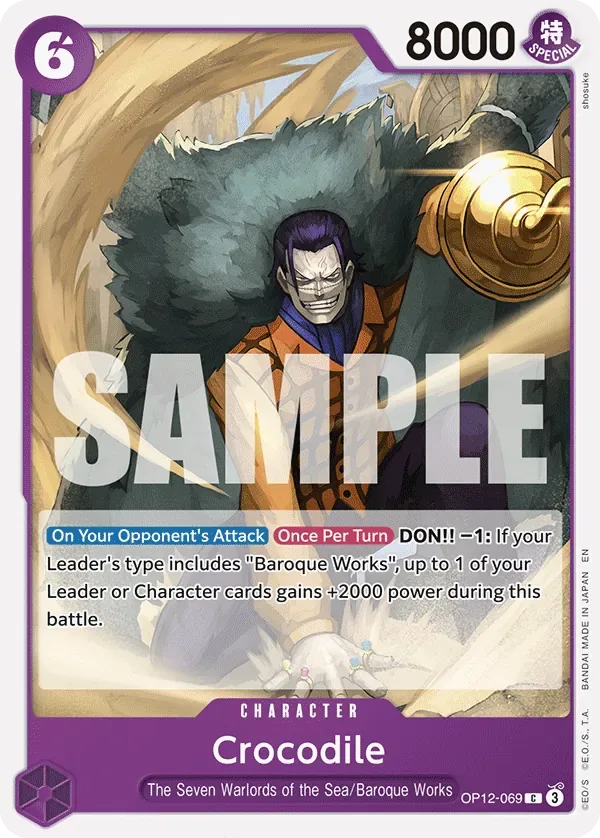 Crocodile #OP12-069 Legacy of the Master One Piece card
