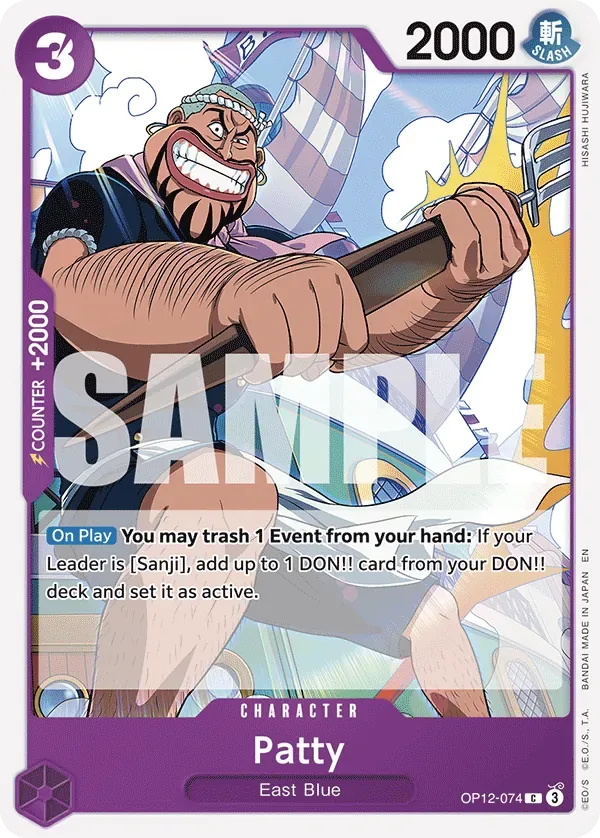 Patty #OP12-074 Legacy of the Master One Piece card