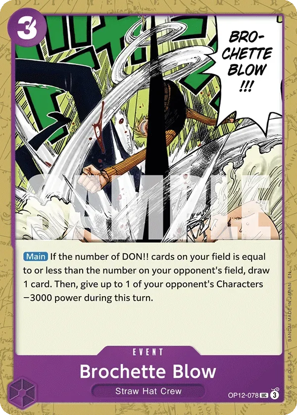 Brochette Blow #OP12-078 Legacy of the Master One Piece card