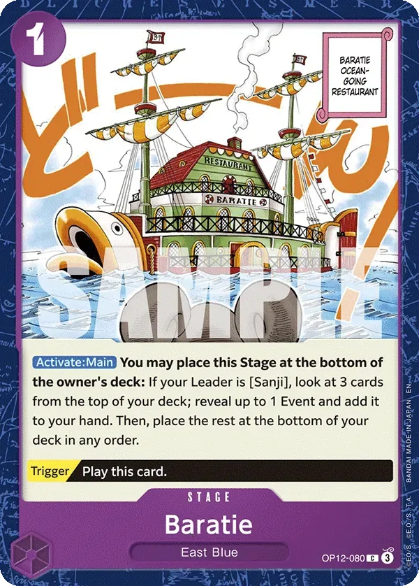 Baratie #OP12-080 Legacy of the Master One Piece card