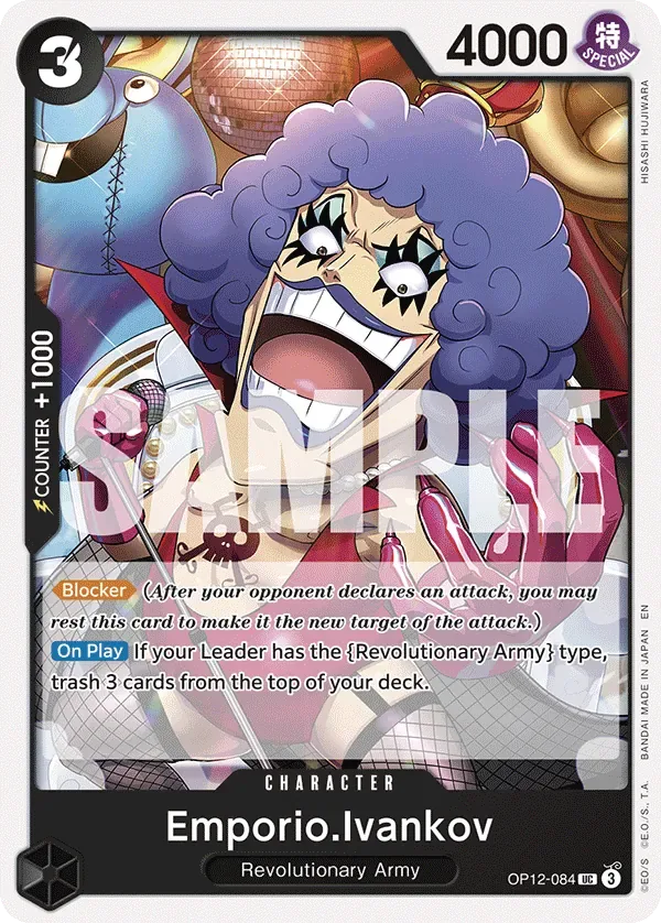 Emporio.Ivankov #OP12-084 Legacy of the Master One Piece card