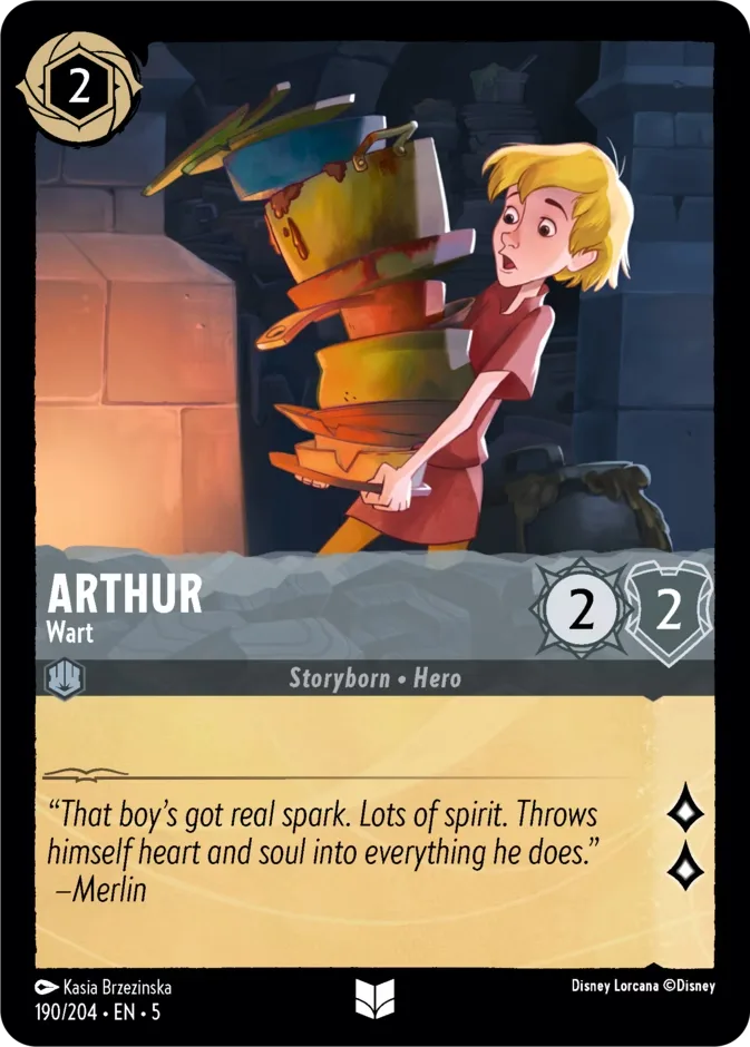 Arthur #190 Shimmering Skies Disney Lorcana card