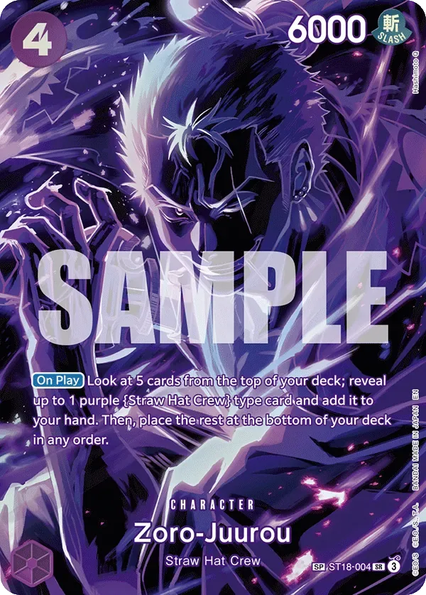 Zoro-Juurou #ST18-004 Legacy of the Master One Piece card