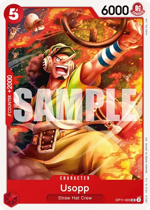 Usopp #OP11-003 A Fist of Divine Speed One Piece card