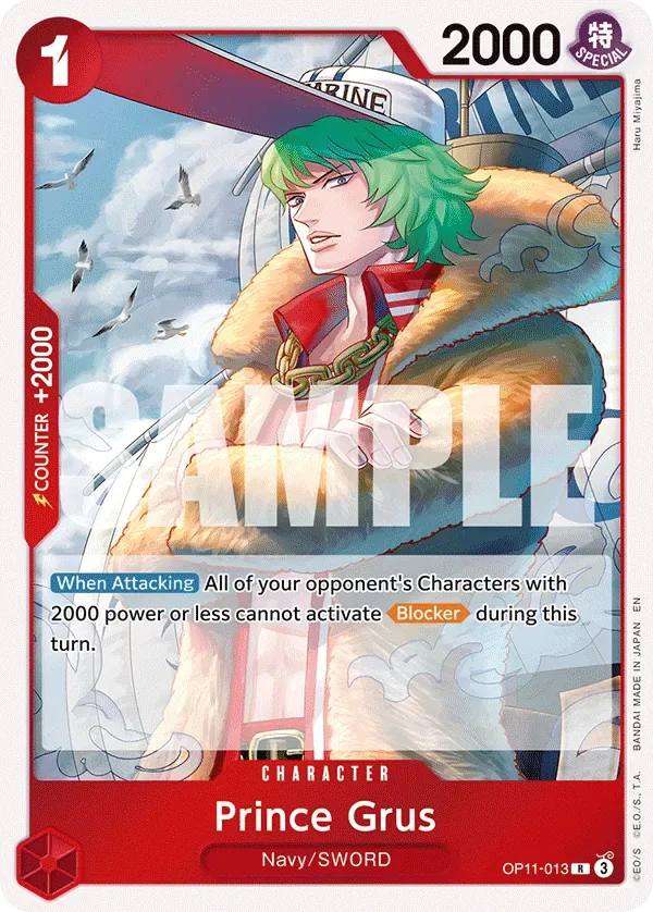 Prince Grus #OP11-013 A Fist of Divine Speed One Piece card