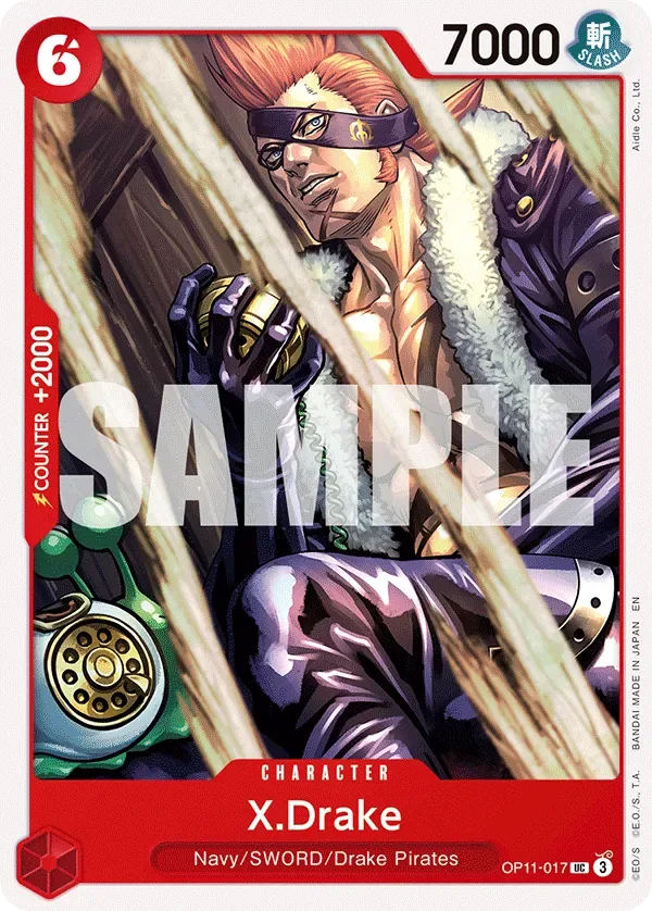 X.Drake #OP11-017 A Fist of Divine Speed One Piece card