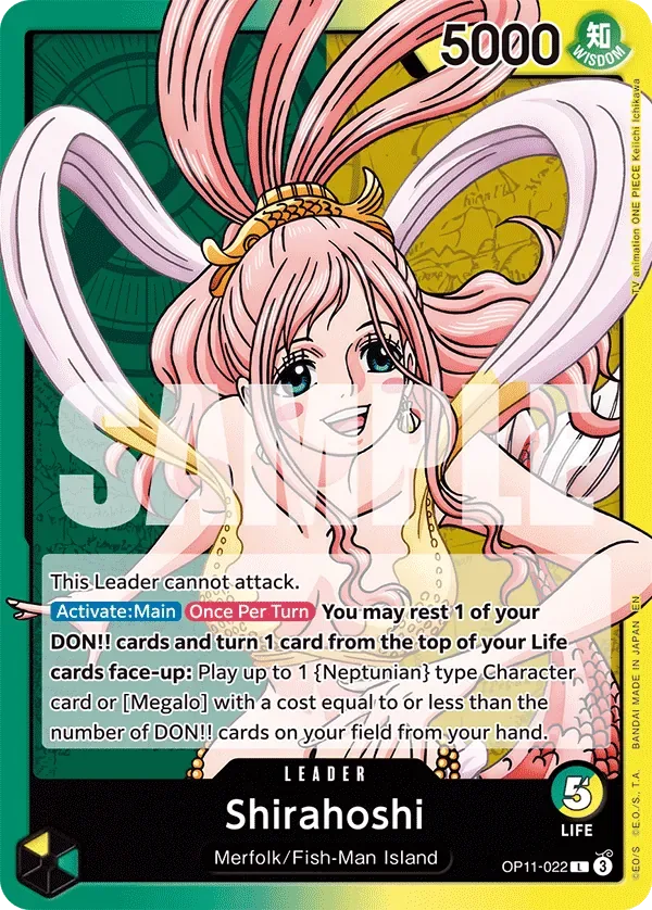Shirahoshi #OP11-022 A Fist of Divine Speed One Piece card