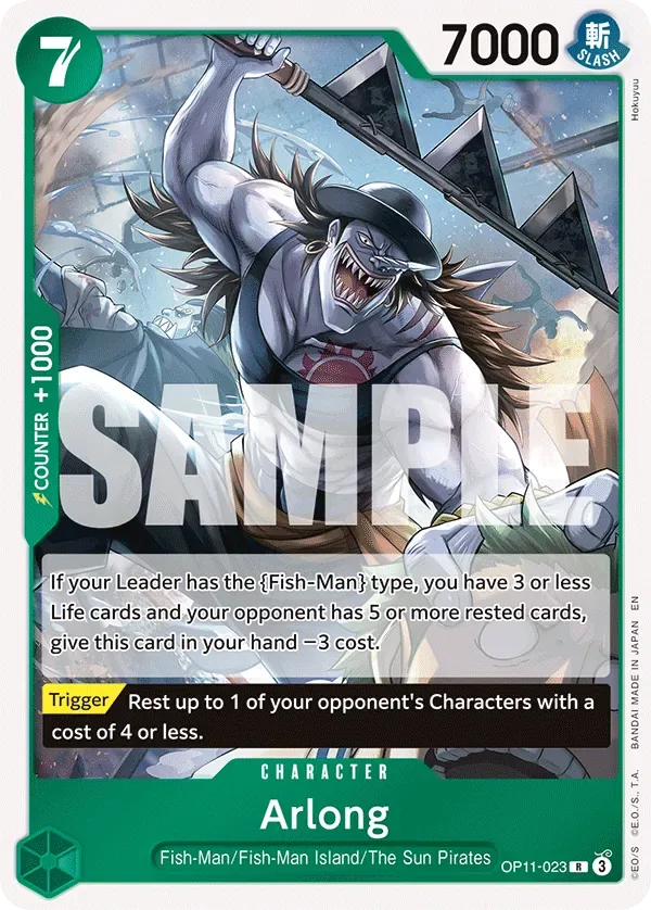 Arlong #OP11-023 A Fist of Divine Speed One Piece card