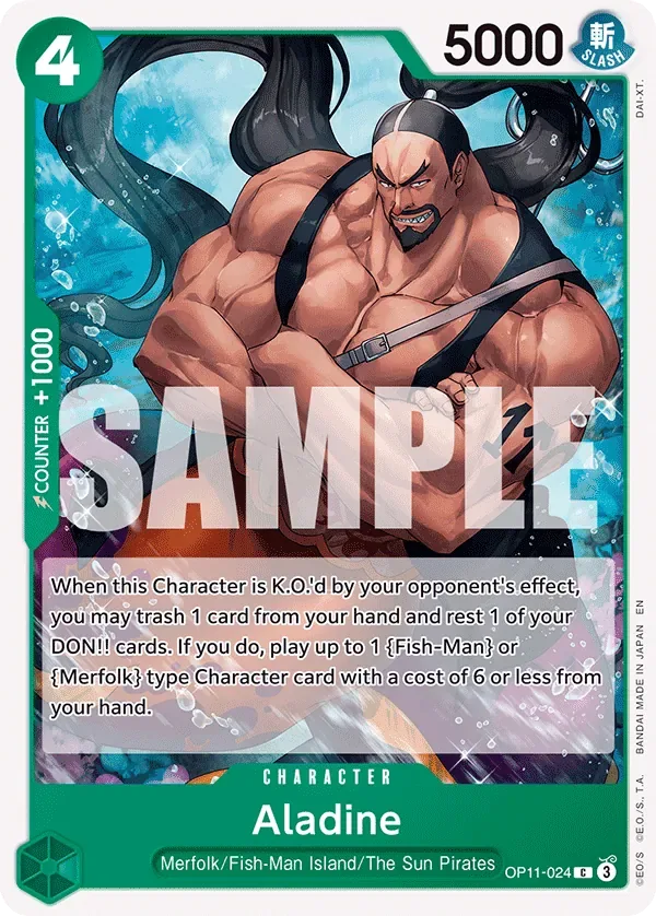 Aladine #OP11-024 A Fist of Divine Speed One Piece card