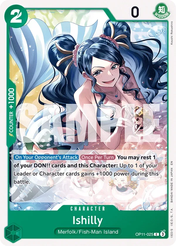 Ishilly #OP11-025 A Fist of Divine Speed One Piece card