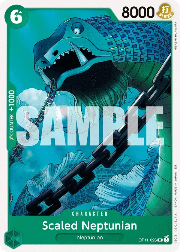 Scaled Neptunian #OP11-026 A Fist of Divine Speed One Piece card