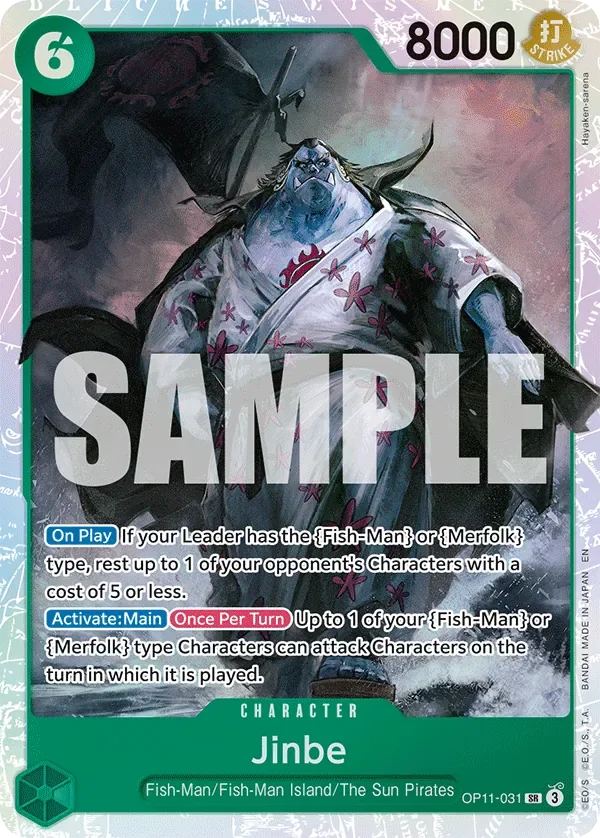 Jinbe #OP11-031 A Fist of Divine Speed One Piece card