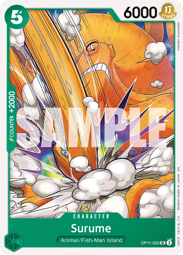 Surume #OP11-032 A Fist of Divine Speed One Piece card