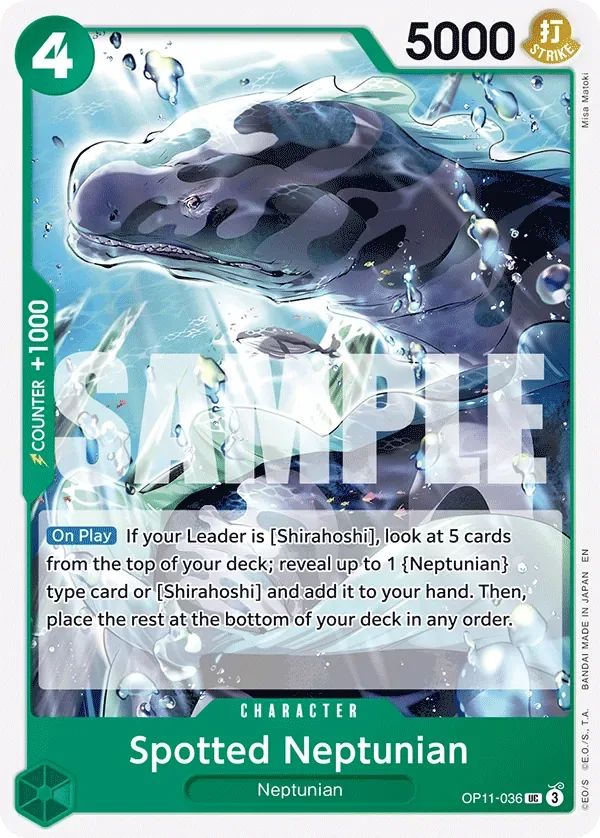 Spotted Neptunian #OP11-036 A Fist of Divine Speed One Piece card