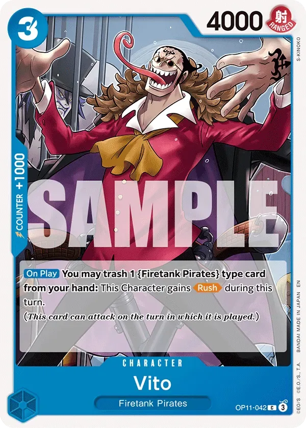 Vito #OP11-042 A Fist of Divine Speed One Piece card