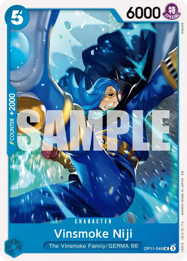 Vinsmoke Niji #OP11-045 A Fist of Divine Speed One Piece card