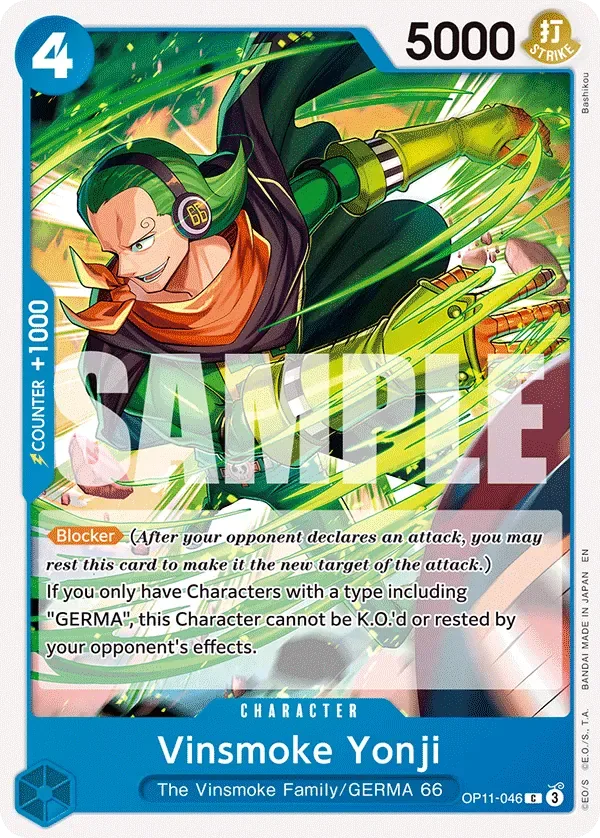 Vinsmoke Yonji #OP11-046 A Fist of Divine Speed One Piece card
