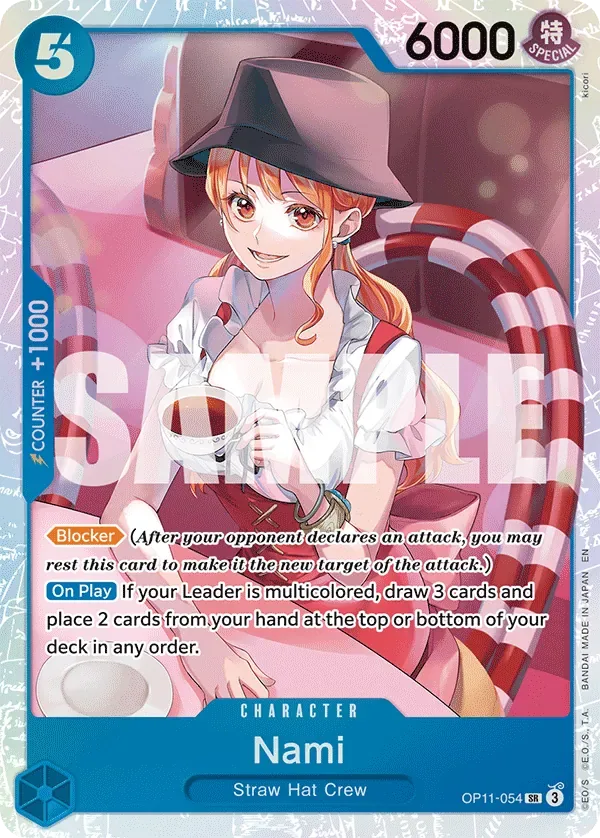 Nami #OP11-054 A Fist of Divine Speed One Piece card