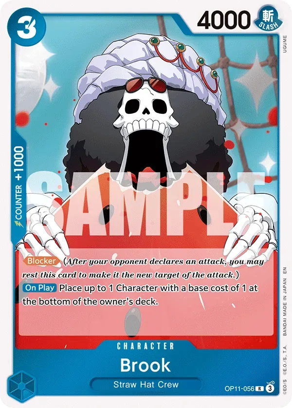 Brook #OP11-056 A Fist of Divine Speed One Piece card