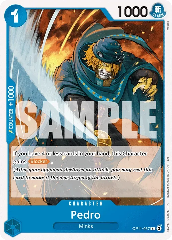 Pedro #OP11-057 A Fist of Divine Speed One Piece card