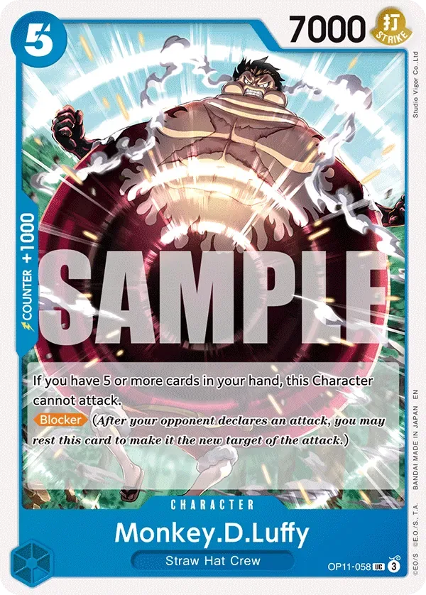 Monkey.D.Luffy #OP11-058 A Fist of Divine Speed One Piece card