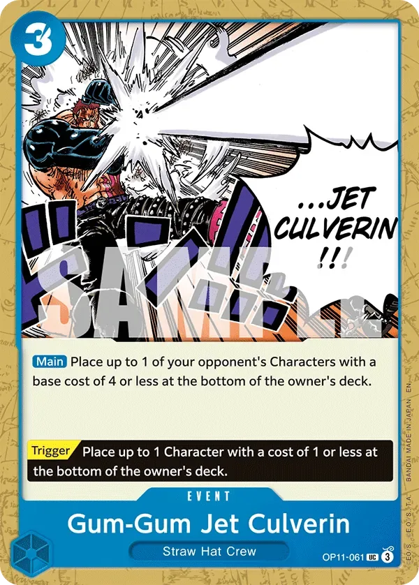 Gum-Gum Jet Culverin #OP11-061 A Fist of Divine Speed One Piece card