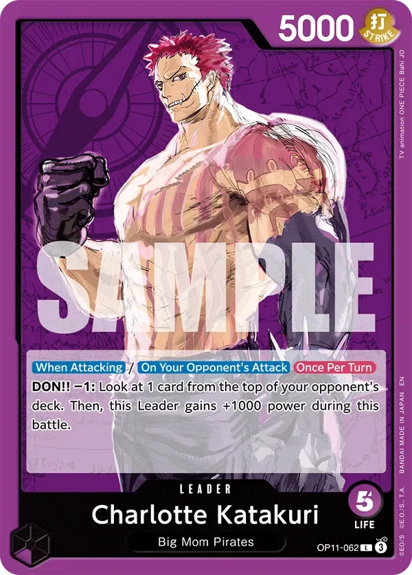 Charlotte Katakuri #OP11-062 A Fist of Divine Speed One Piece card