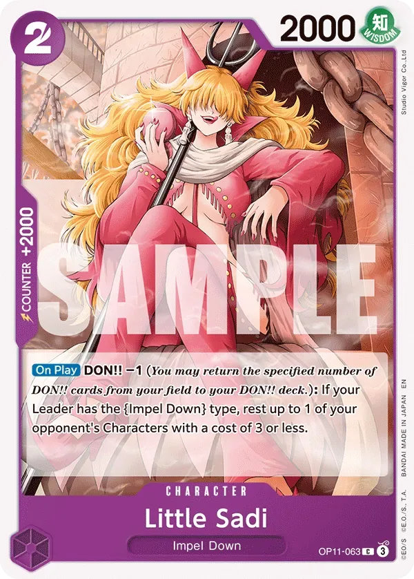 Little Sadi #OP11-063 A Fist of Divine Speed One Piece card