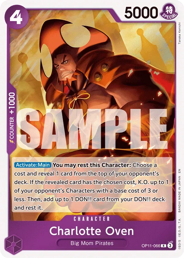 Charlotte Oven #OP11-066 A Fist of Divine Speed One Piece card