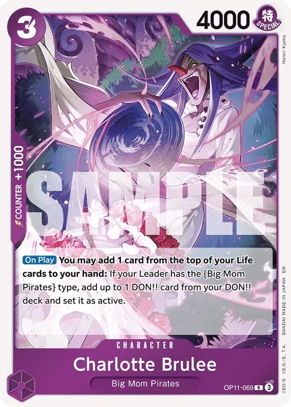 Charlotte Brulee #OP11-069 A Fist of Divine Speed One Piece card
