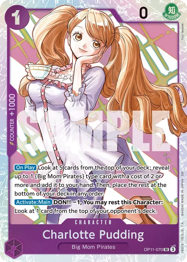 Charlotte Pudding #OP11-070 A Fist of Divine Speed One Piece card