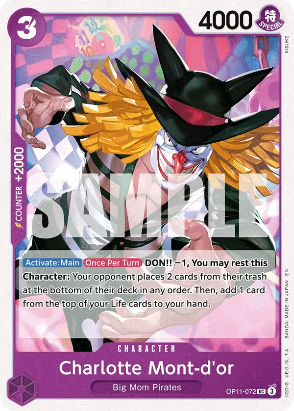 Charlotte Mont-d'or #OP11-072 A Fist of Divine Speed One Piece card