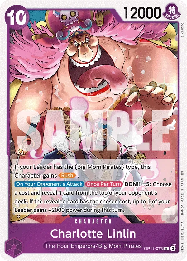 Charlotte Linlin #OP11-073 A Fist of Divine Speed One Piece card