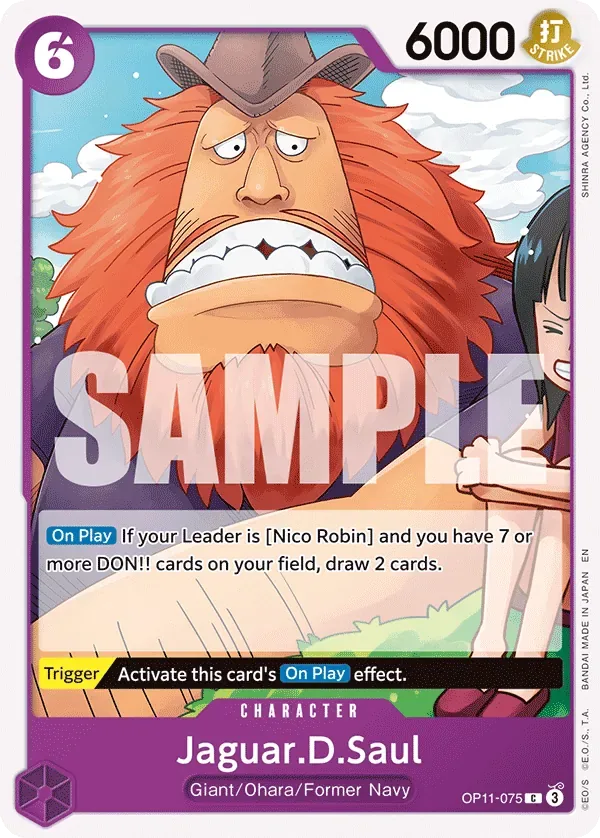 Jaguar.D.Saul #OP11-075 A Fist of Divine Speed One Piece card