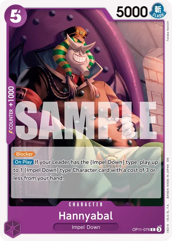 Hannyabal #OP11-076 A Fist of Divine Speed One Piece card